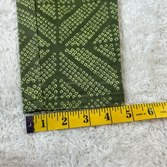 Khakis by Gap skinny Mini green geometric print pants, size 00 - Picture 10 of 12